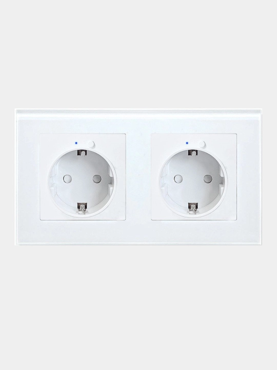 Wi-Fi aqlli rozetka 220V — Tuya/Smart Life, Alisa, Alexa, Google qo‘llab-quvvatlaydi