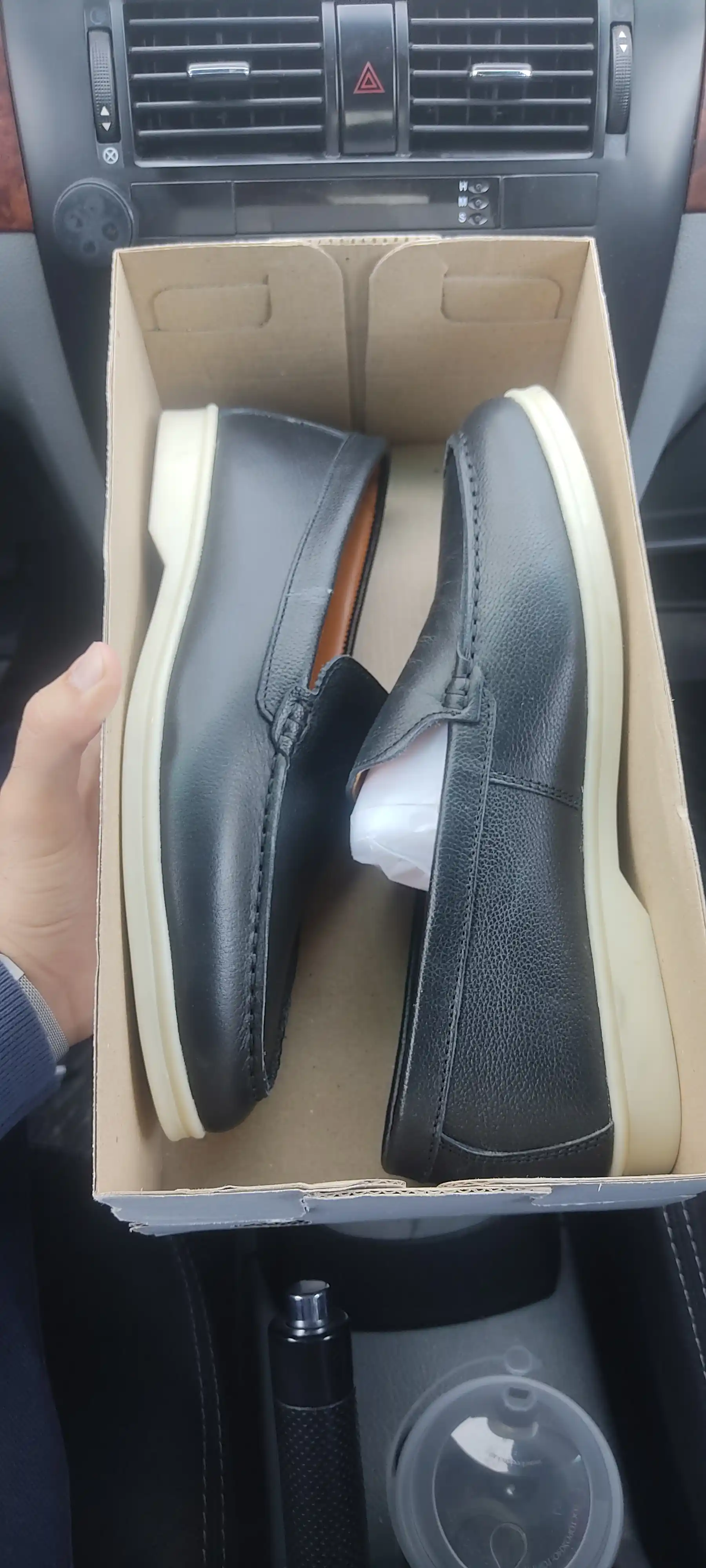 Tabiiy charm va zamshdan Loro Piana erkaklar mokasinlari, klassik model, o‘lchamlari 39-44