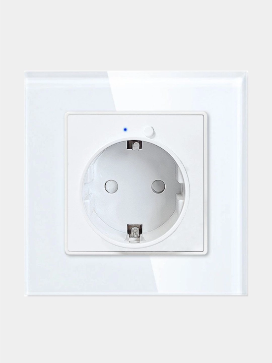 Wi-Fi aqlli rozetka 220V — Tuya/Smart Life, Alisa, Alexa, Google qo‘llab-quvvatlaydi