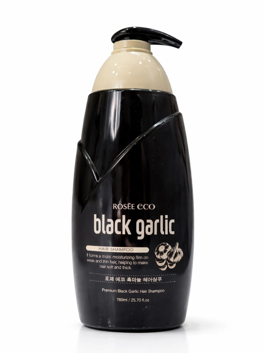 Eco Argan va Qora Sarimsoqli Shampun 760 ml, Soch uchun Oziqlantiruvchi va Mustahkamlovchi