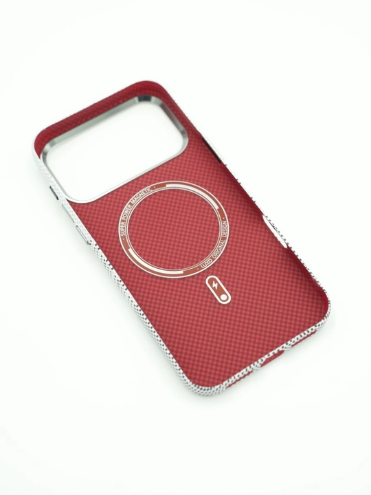 IPhone 17 Pro / Pro Max / 17 Air uchun Luxo Life karbon magnitli g‘ilof Anti-shock