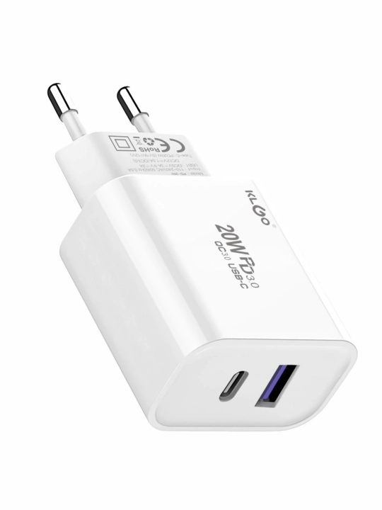 Адаптер зарядного устройства Type-C и USB-A (QS3.0) Вт и 25Вт PD зарядка головка