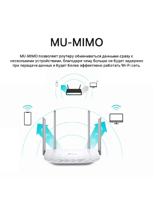 Двух диапазонный Wi-Fi роутер Archer C50, AC1200