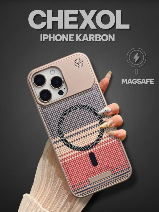 IPhone Giof Carbon, MagSafe 11, 12, 13, 14 Pro, 15 Pro, 16 Pro, 17 Pro, Pro max