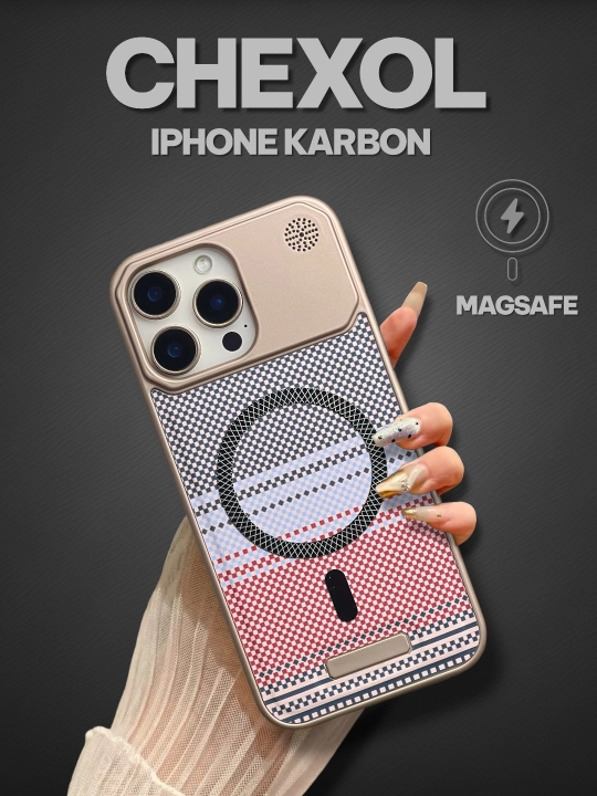 IPhone Giof Carbon, MagSafe 11, 12, 13, 14 Pro, 15 Pro, 16 Pro, 17 Pro, Pro max