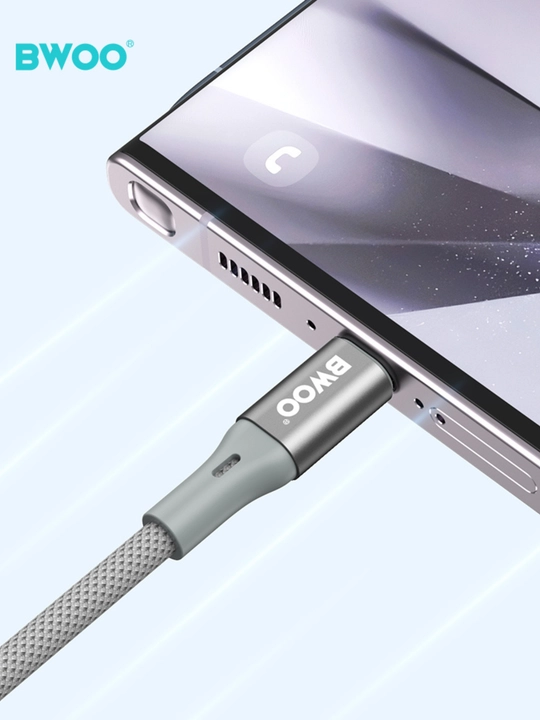 Magnitli kabel 65W, 1 m, tezkor quvvatlash va ma’lumot uzatish, alyuminiy konnektor