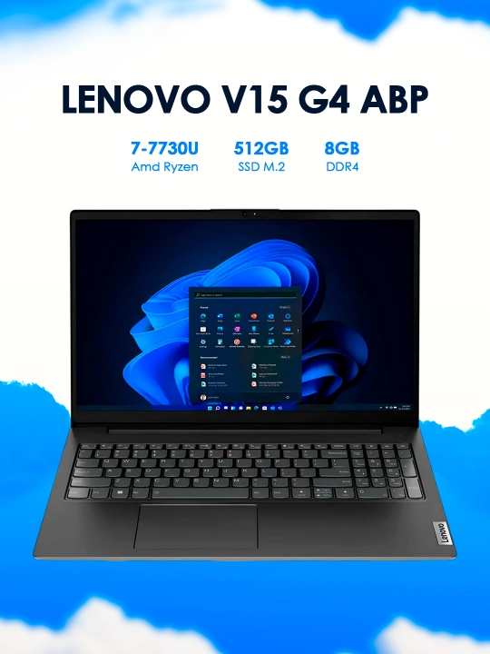 Noutbuk Lenovo V15 G4 ABP R7-7730U,8GB,512GB,15.6″FHD - 