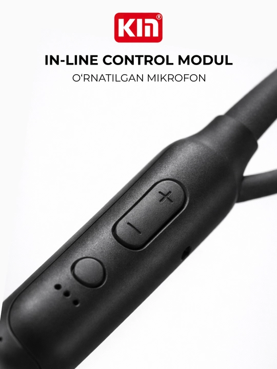 Simsiz quloqchin KIN KL02, Bluetooth garnitura, 5 soat ishlash, 2ta qurilmaga ulanish
