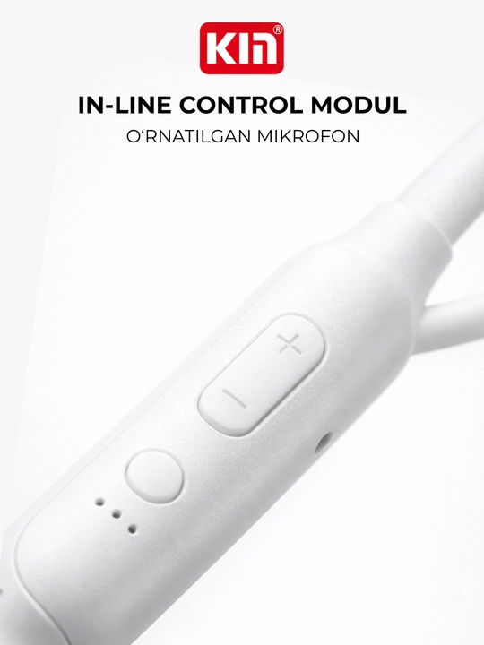 Simsiz quloqchin KIN KL02, Bluetooth garnitura, 5 soat ishlash, 2ta qurilmaga ulanish