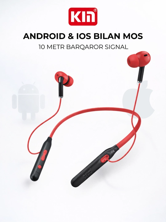 Simsiz quloqchin KIN KL02, Bluetooth garnitura, 5 soat ishlash, 2ta qurilmaga ulanish