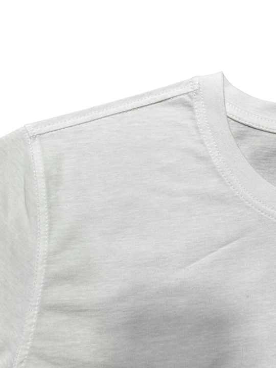 Erkaklar futbolkasi WEERIT Classic White 100% paxta L–3XL