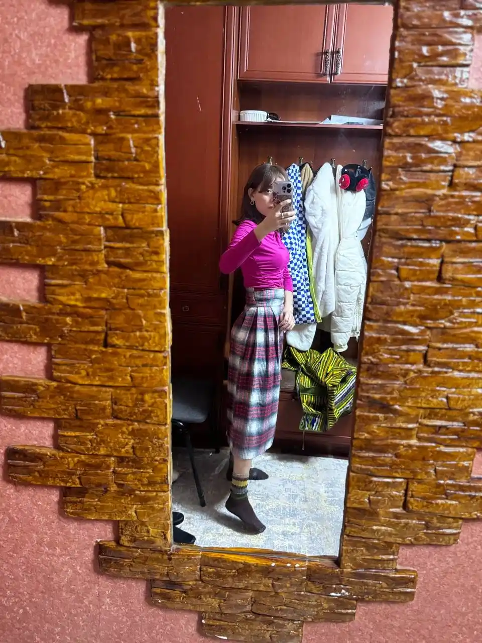 Ish va o‘qish uchun katakli yubka, Klassik, zamonaviy,  ayollar yubkasi, kundalik kiyim