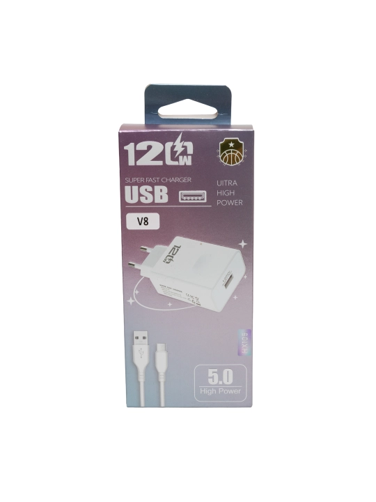 Quick Fast zaryadlash qurilmasi Micro USB V8 ulagichli kabel - 