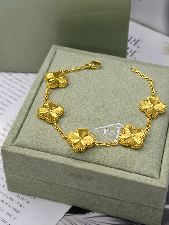 Браслеты для женщин и для девочек Clever, Van Cleef, не меняет цвет и не темнеет - 