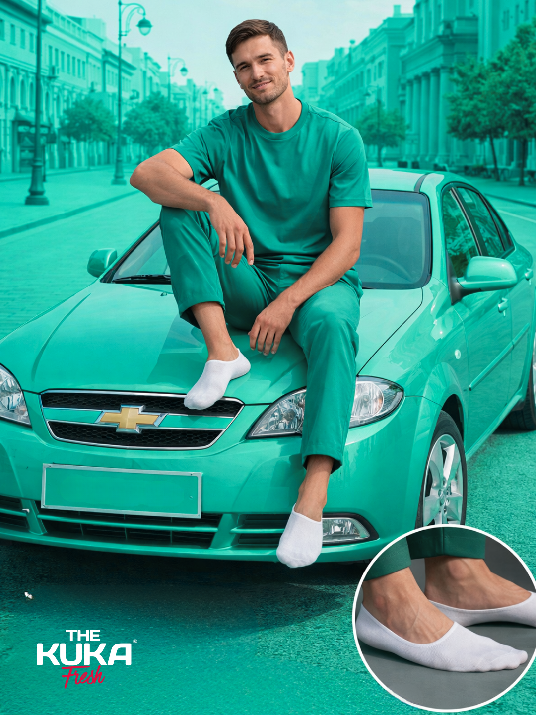 Следки мужские и женские, 5 пар, хлопковые пятки, носки короткие, The Kuka Fresh
