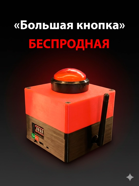 Секундомер с большой проводной/беспроводной кнопкой и пультом