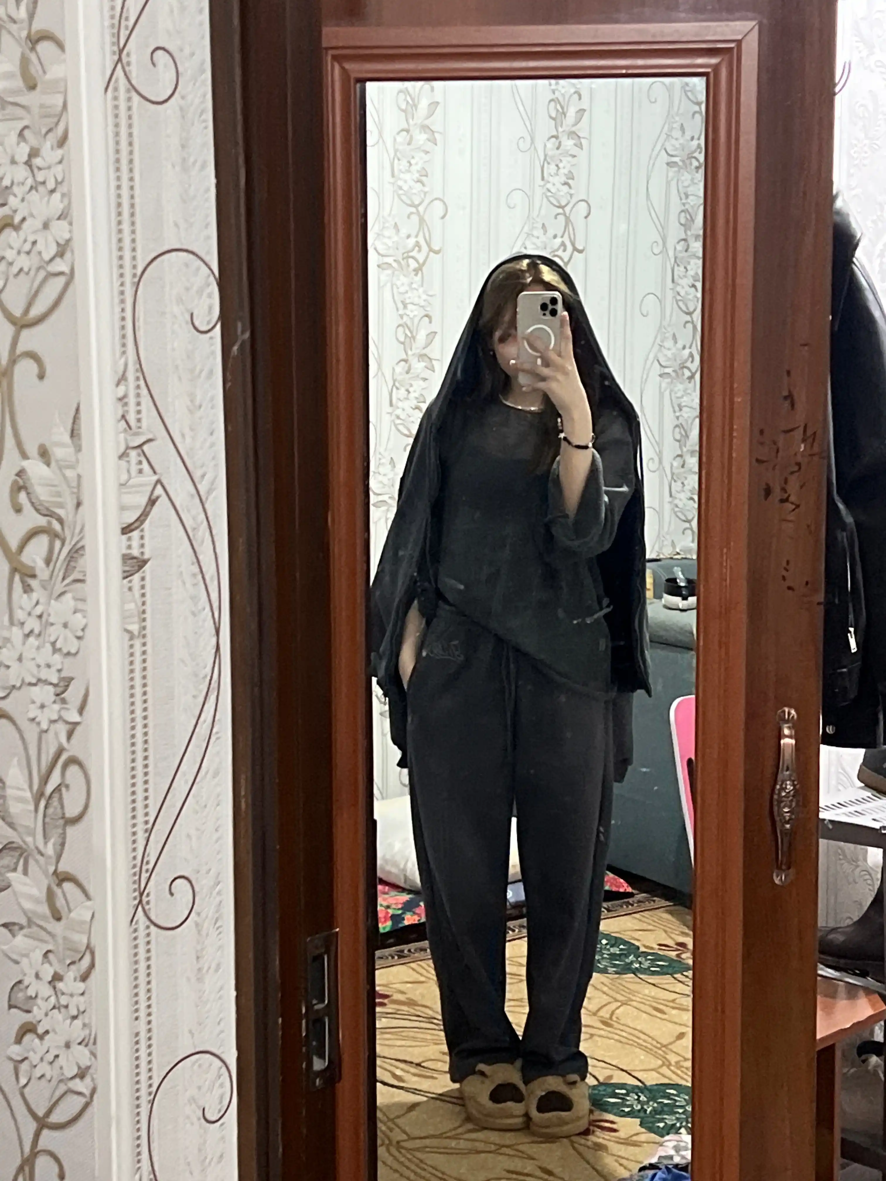 MIYO ayollar sport dvoyka kostyumi — oversize, issiq, xudi va keng shim, har kungi