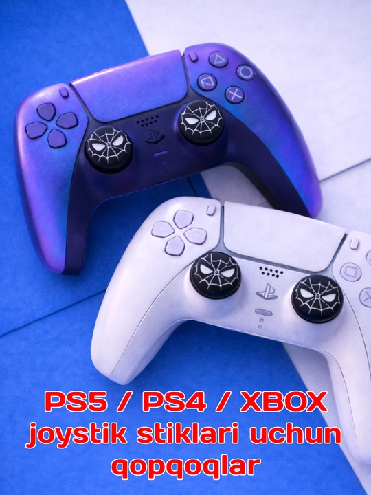 Накладки на стики джойстика Spiderman для Playstation PS3/ PS4/ PS5 / Xbox, 2 шт