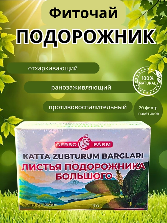 Katta zubturum barglari 2 g, №20 dona - 