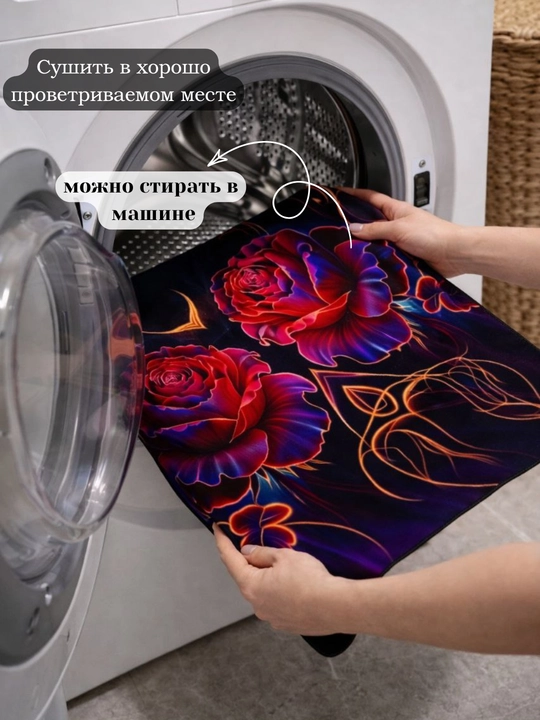 Противоскользящие влаговпитывающие коврики для ванной, кухни, прихожей и спальни