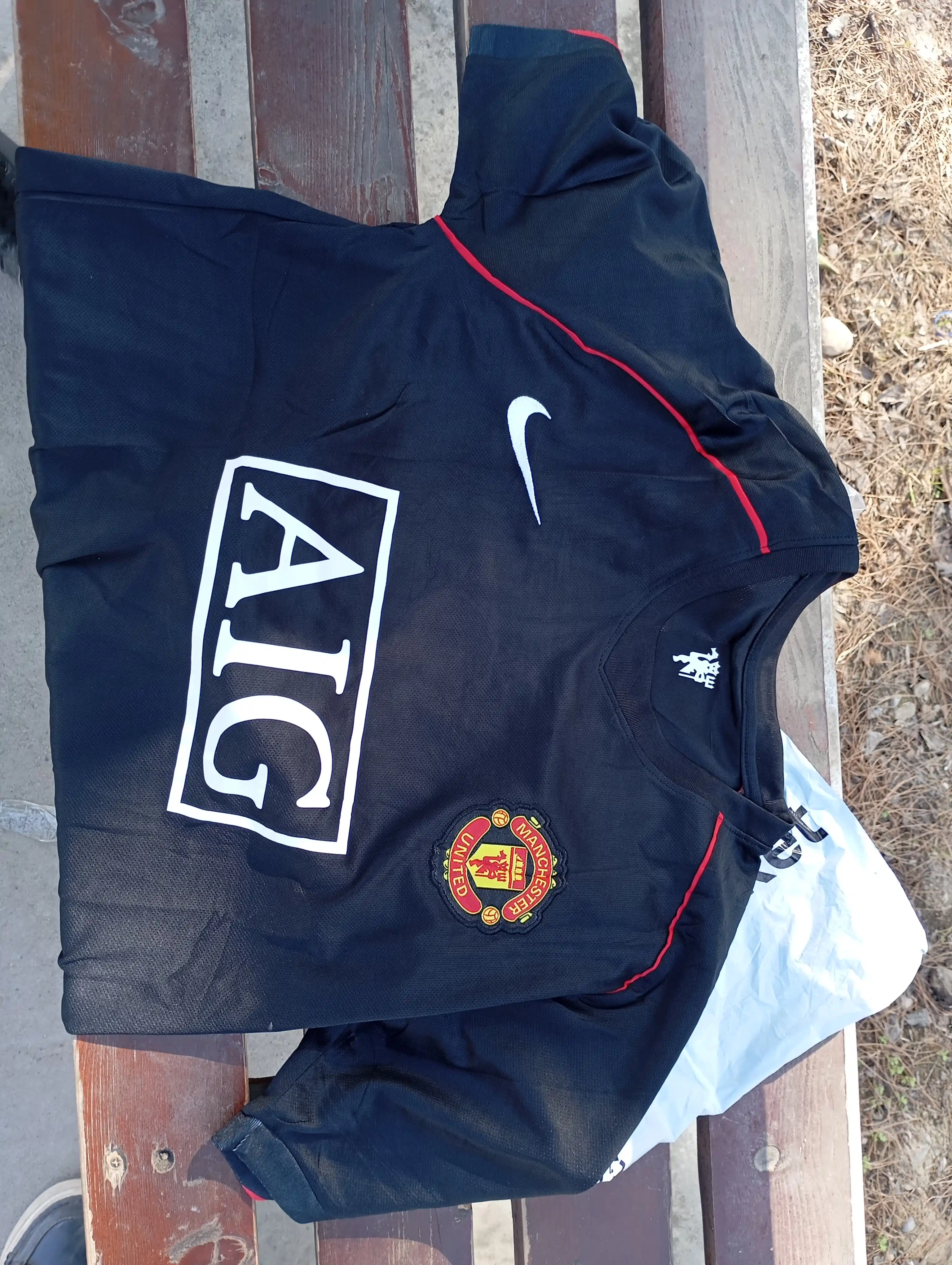 Futbol retro-forma - "Manchester Yunayted 2008", qora rang, yengi kalta, sport kiyim