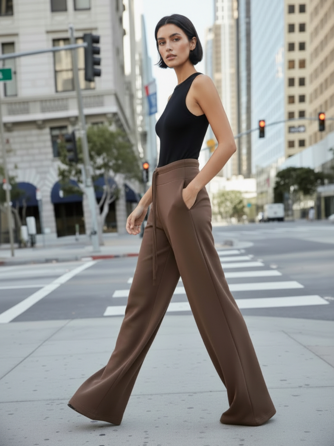Shimlari ayollar uchun, keng bichimli sport shim: rezinali bel bog‘ich – ELLY FASHION