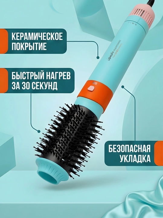 Мультистайлер Airwrap 5-в-1 мощный мотор голубо-розовый