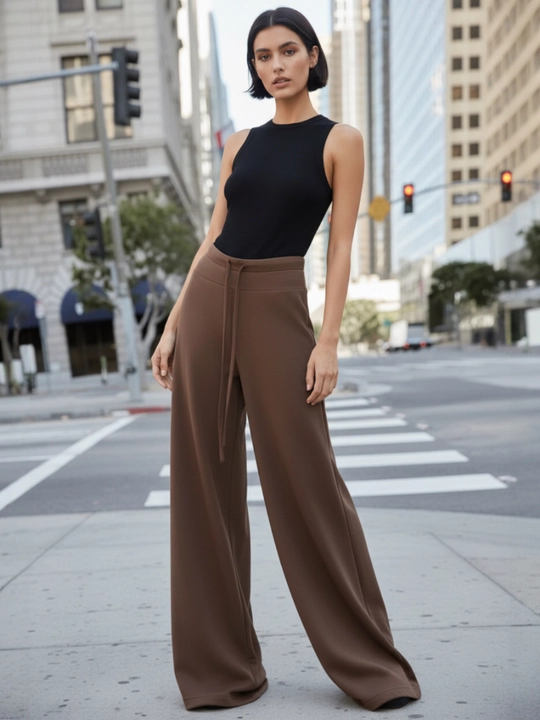 Shimlari ayollar uchun, keng bichimli sport shim: rezinali bel bog‘ich – ELLY FASHION