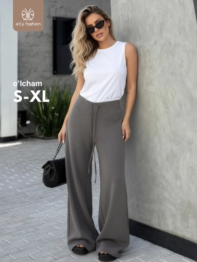Штаны женские спортивные, брюки с карманами - ELLY FASHION - 