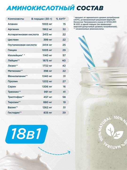 Fit&Health o‘simlik proteini Protein Shake Prime Kraft, 500 g