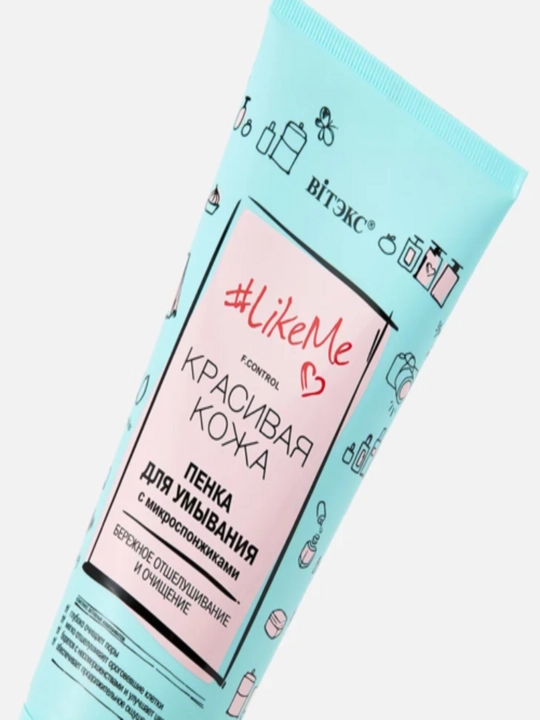 Ko'pik Витэкс LikeMe yuvish uchun, mikrosponjlar bilan, 200 ml