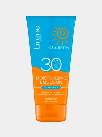 Эмульсия Для Тела Lirene, Солнцезащитная Spf30, Увлажняющая От Раздражения, 175 мл - 