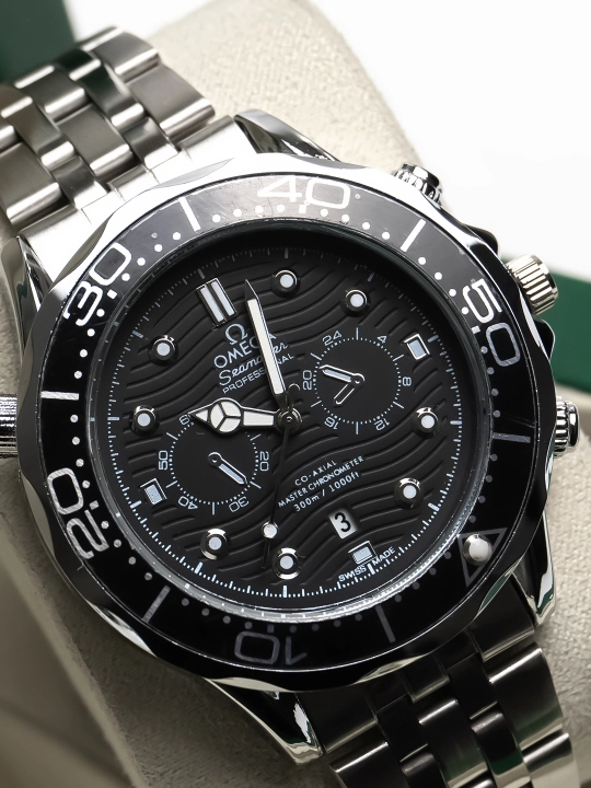 Мужские часы Omega Seamaster Style – металлический браслет, премиум дизайн