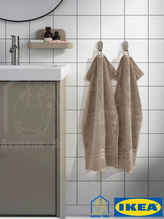 Полотенце для лица 40x70 см 1 шт, хлопковое полотенце, BROKGLIM IKEA