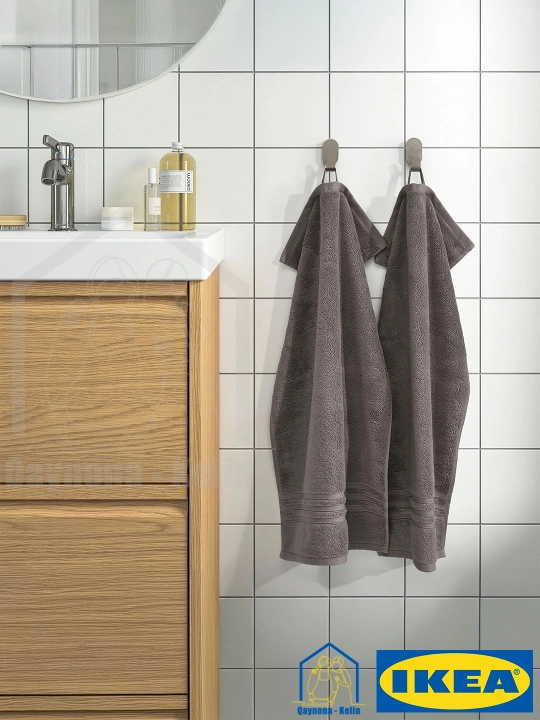 Полотенце для лица 40x70 см 1 шт, хлопковое полотенце, BROKGLIM IKEA