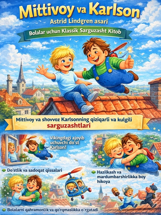 Mittivoy va Karlson — Astrid Lindgren bolalar uchun sarguzasht kitob, Kitoblar