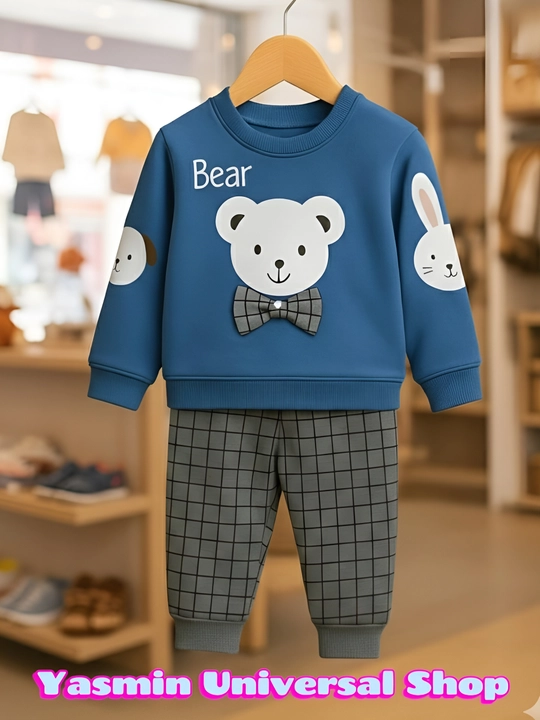 Двойка для мальчиков, костюм для мальчиков Bear, кофта и штаны, для малышей 3-24 месяцев