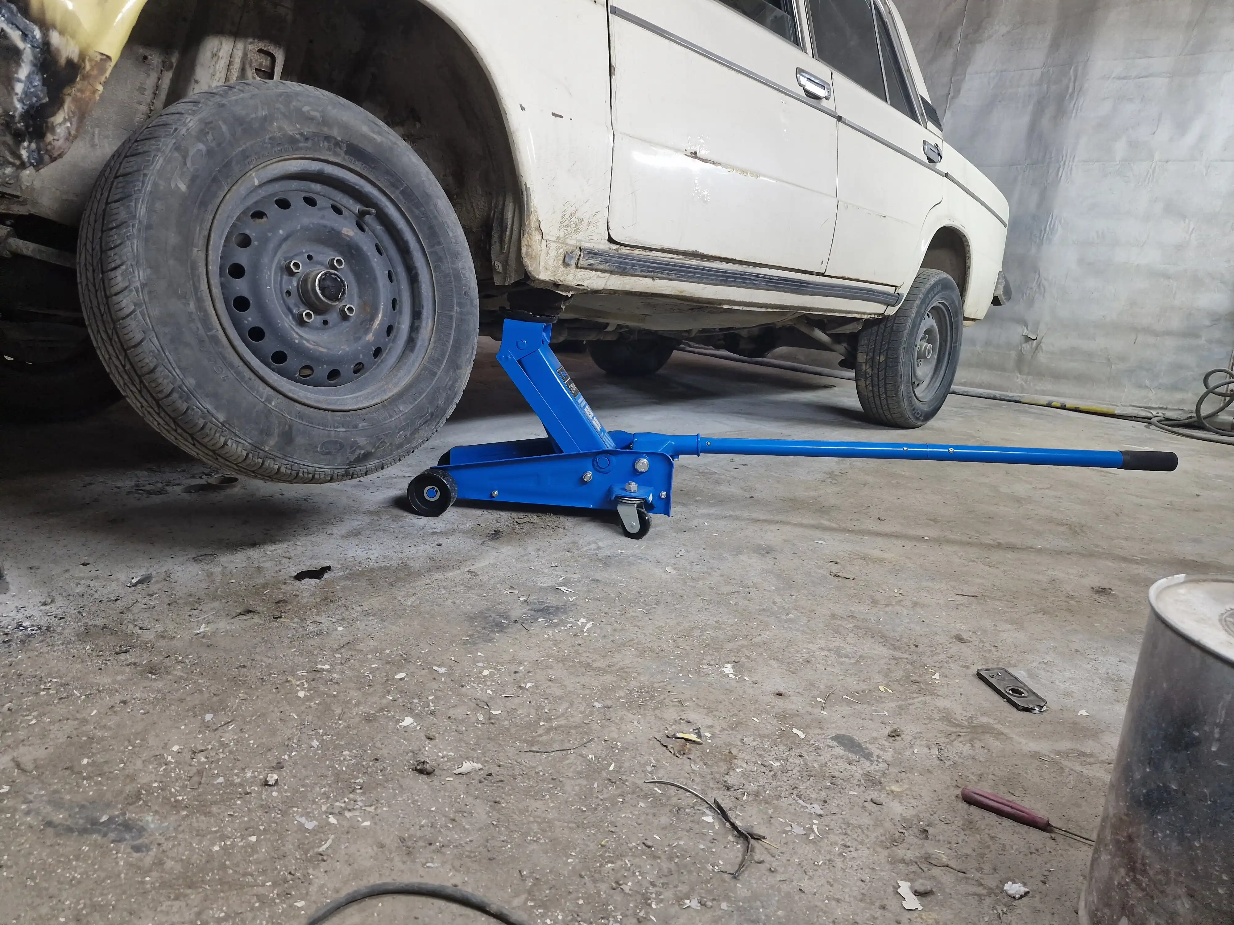 Gidravlik podkatkali GS Optimus domkrati, 3 tonna, po‘lat, 135-500 mm