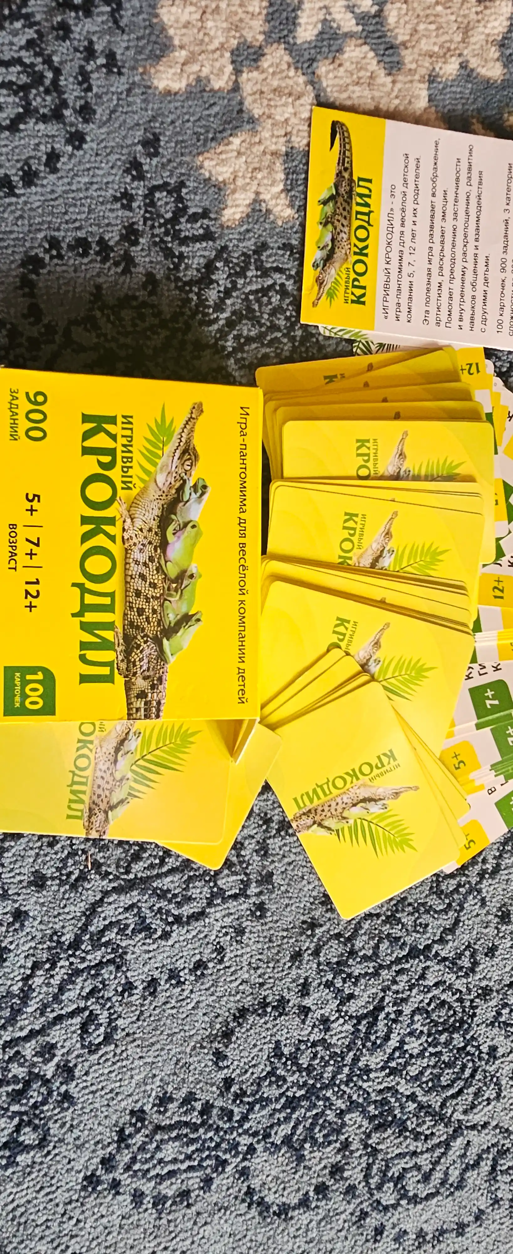 FIDGO «Krokodil» stol o‘yini, 100 ta kartochka, 900 ta topshiriq