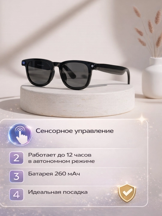 CY01 Smart ochki kamera bilan Full HD 1080p, video yozuvchi aqlli ko‘zoynak, Smart Glasses