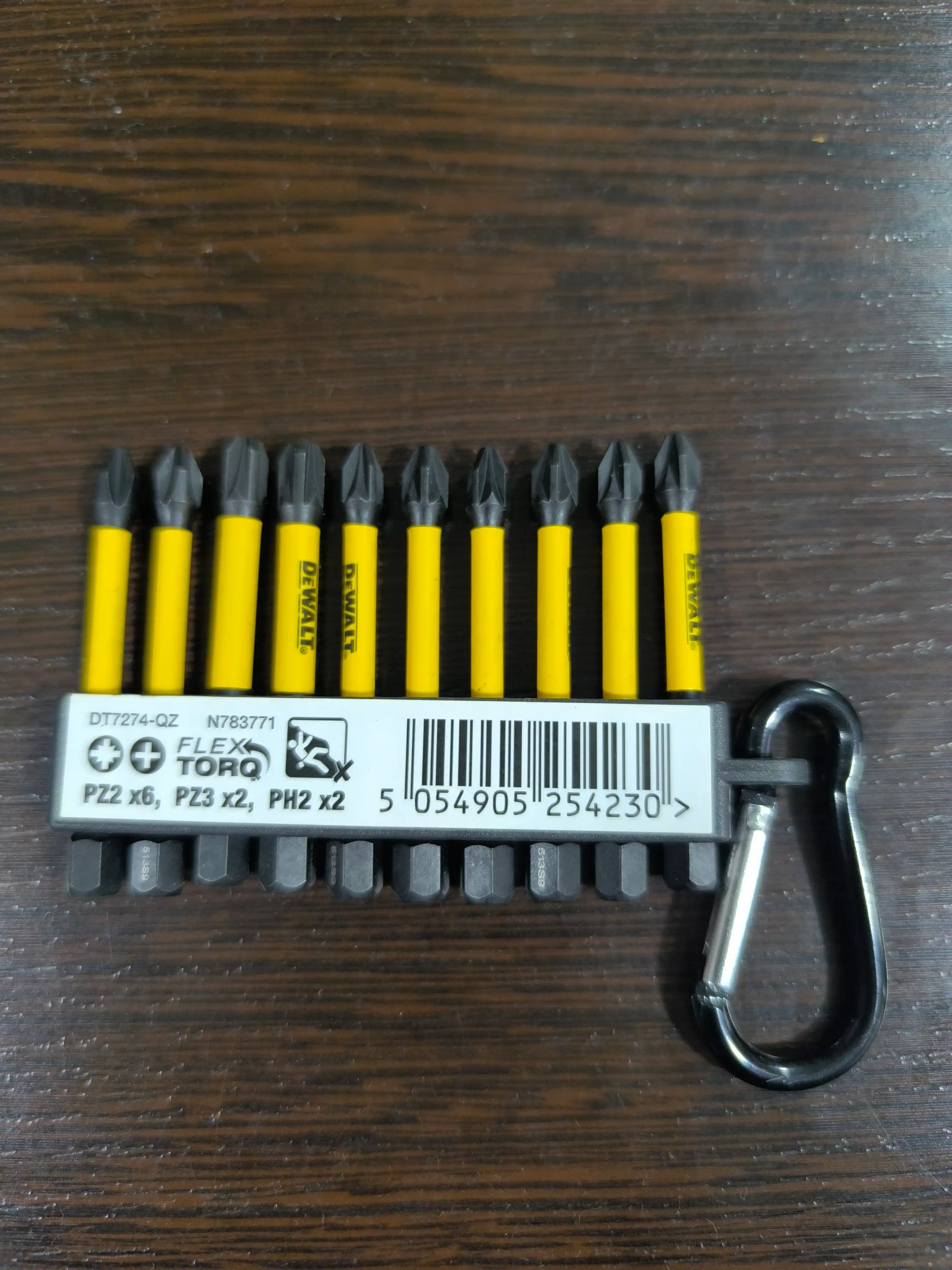 Zarba bitlar to'plami DeWalt FLEXTORQ 57 mm, 10dona DT7274-QZ
