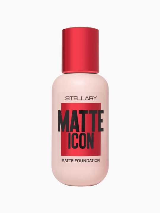 Stellary Matlovchi tonal krem MATTE ICON FOUNDATION, 03-ton, tabiiy sarg‘ish, 35 ml