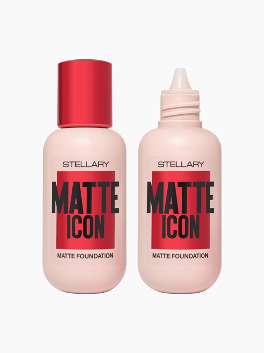 Stellary Matlovchi tonal krem MATTE ICON FOUNDATION, 03-ton, tabiiy sarg‘ish, 35 ml