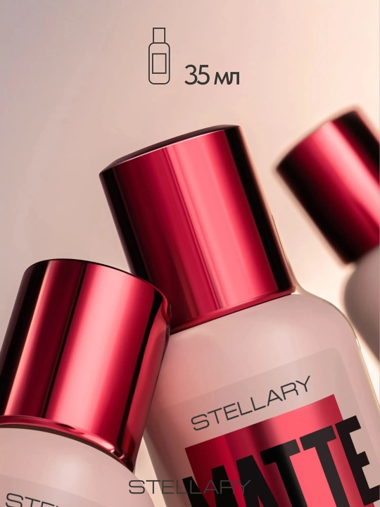 Stellary Matlovchi tonal krem MATTE ICON FOUNDATION, 03-ton, tabiiy sarg‘ish, 35 ml
