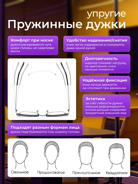Очки для компьютера с защитой от синего света — антибликовые, для работы и комфорта