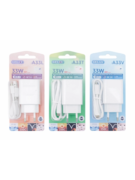 GELAX 33W zaryadlovchi adapter (Fast Charger) + kabel - 