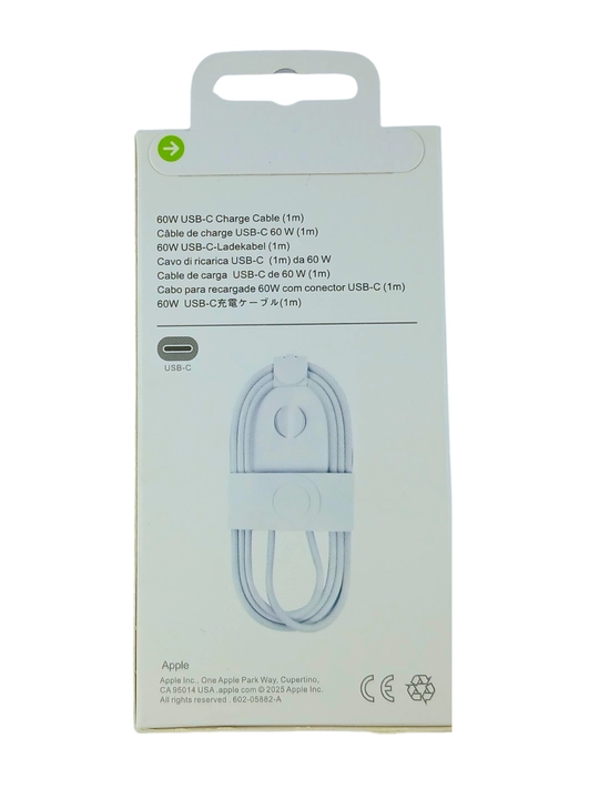 USB‑C кабель зарядки 60W 1м, быстрая зарядка, для iPhone 16 и других устройств