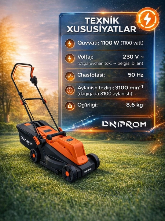 Bog' uchun elektr trimmer, maysazor, trimmer, maysa o'rish mashinasi - 