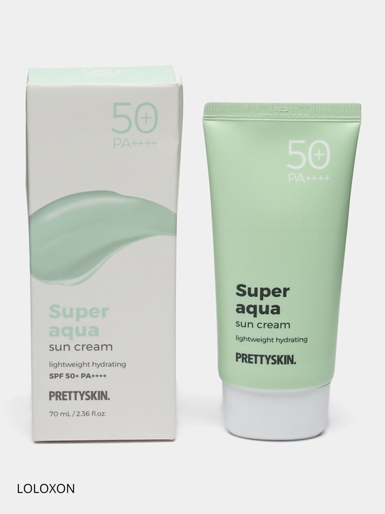 Крем для лица солнцезащитный Super Aqua Sun Cream PrettySkin SPF50+ PA++++, 70 мл - 