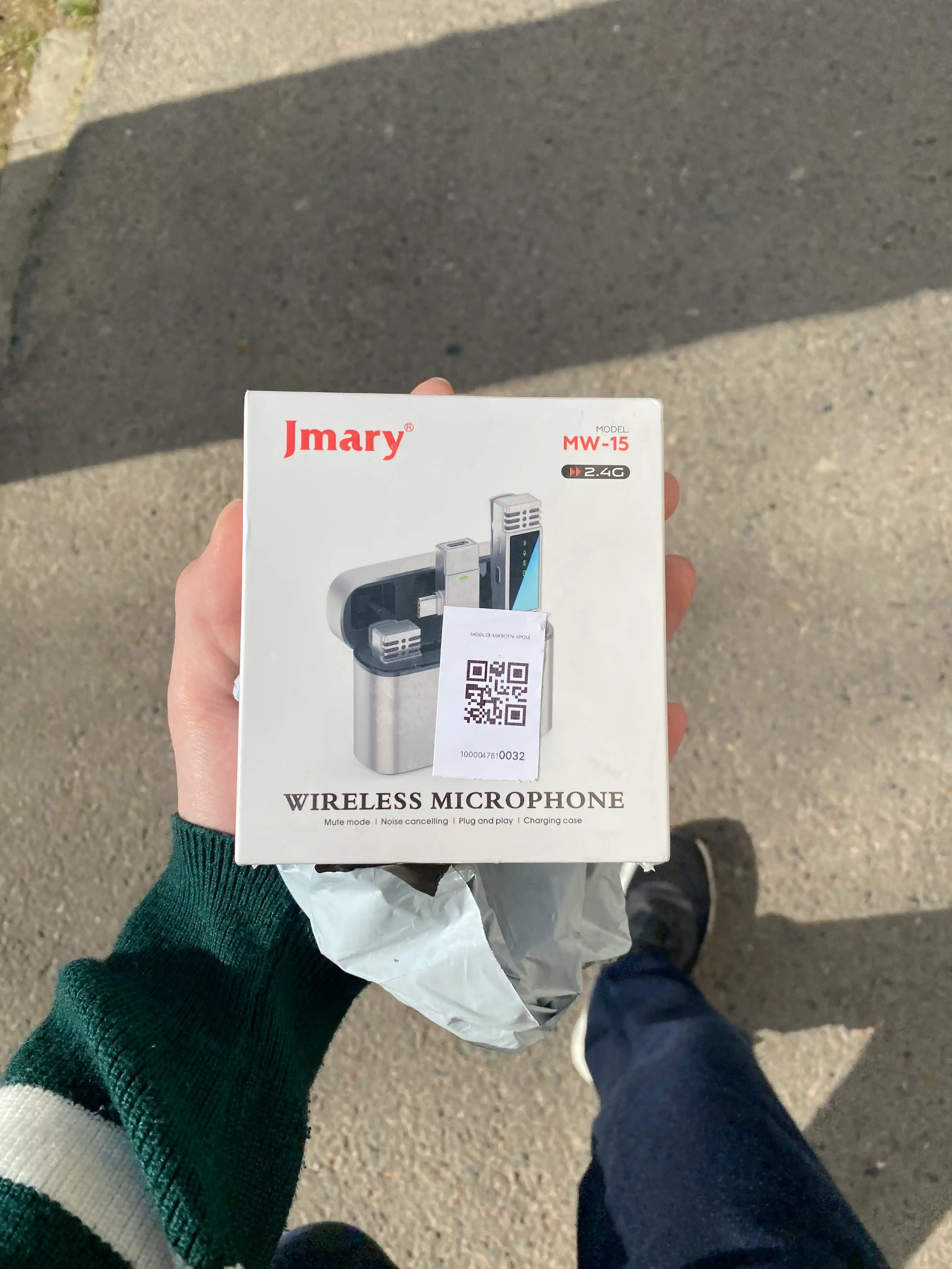 Jmary MW-16 simsiz ilmoqli mikrofon, universal, Type-C, Lightning